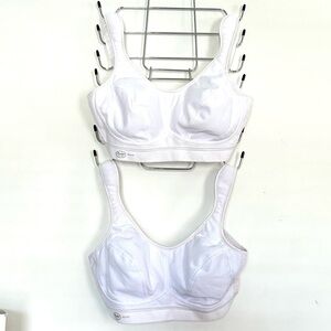 euc ANITA ACTIVE set of 2 wireless white support bras